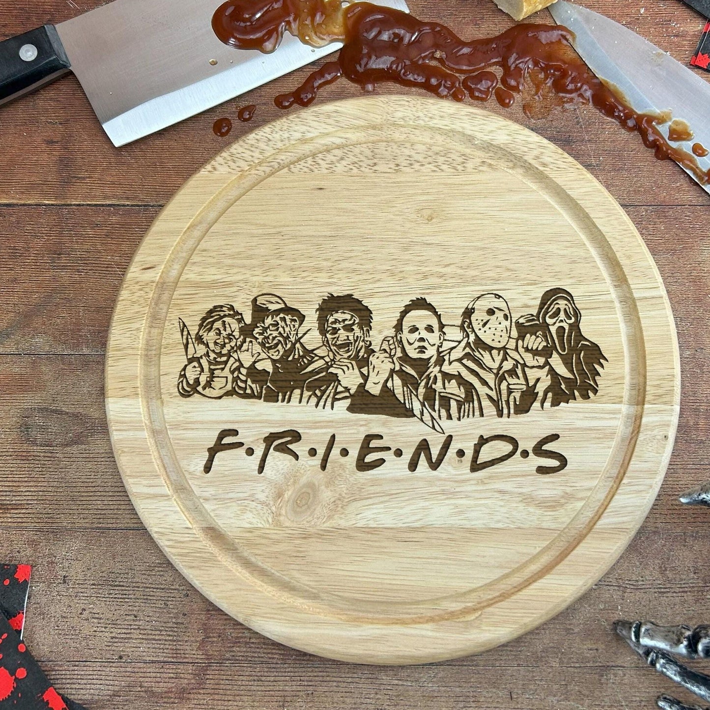 Friends Horror Movie Chopping Board - Scary Film Character Chopping Board
