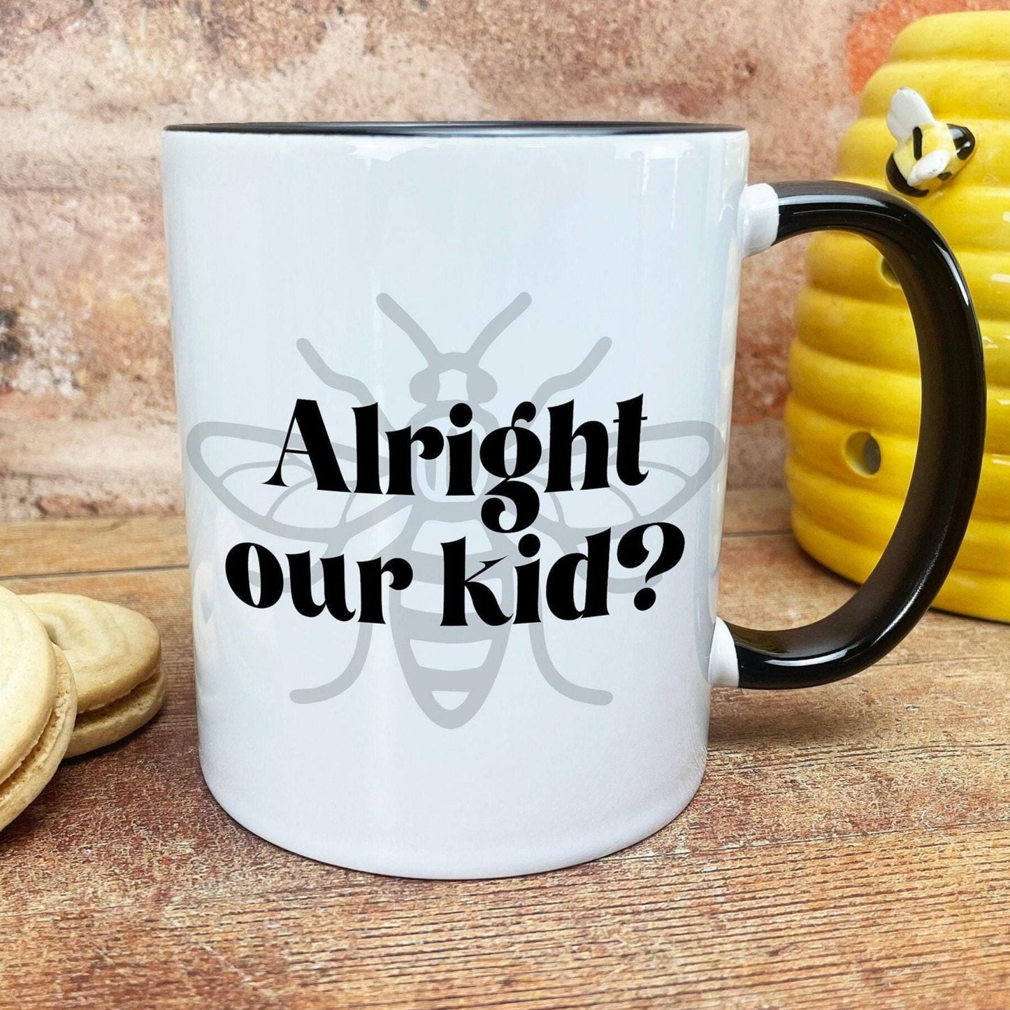 Alright Our Kid? Mancunian Quote - Personalised Ceramic Mug