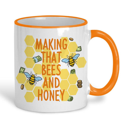 Making That Bees and Honey - Cockney Rhyming Slang Dialect - Personalised Ceramic Mug