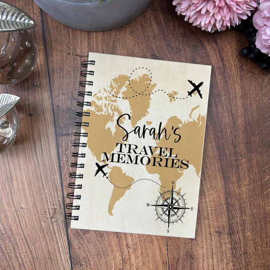Travel Memories Map - Personalised Travelling Holiday Memories Book - Gap Year Gift