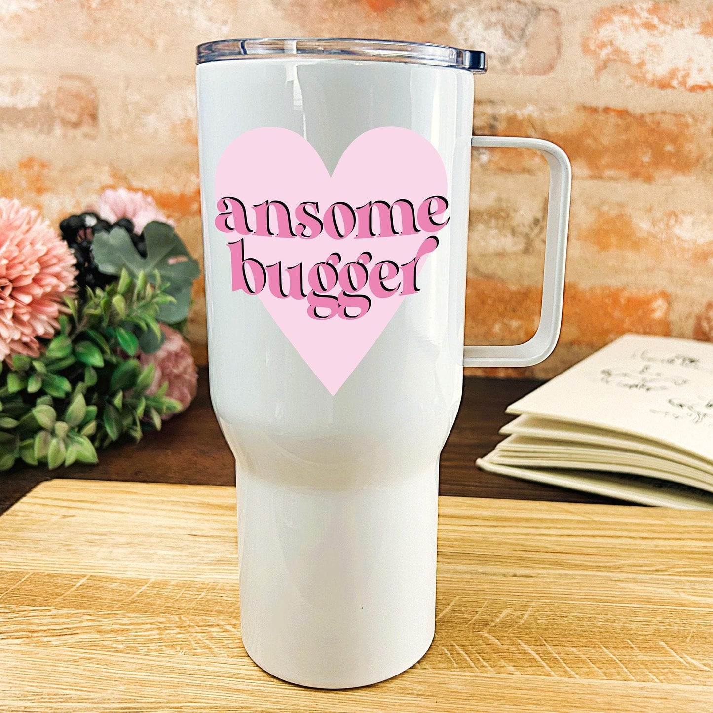Ansome Bugger Yorkshire Dialect - Personalised Travel Mug