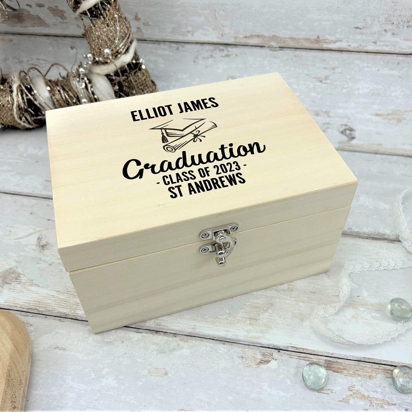 Graduation University Personalised Memory Box - Leavers Gift