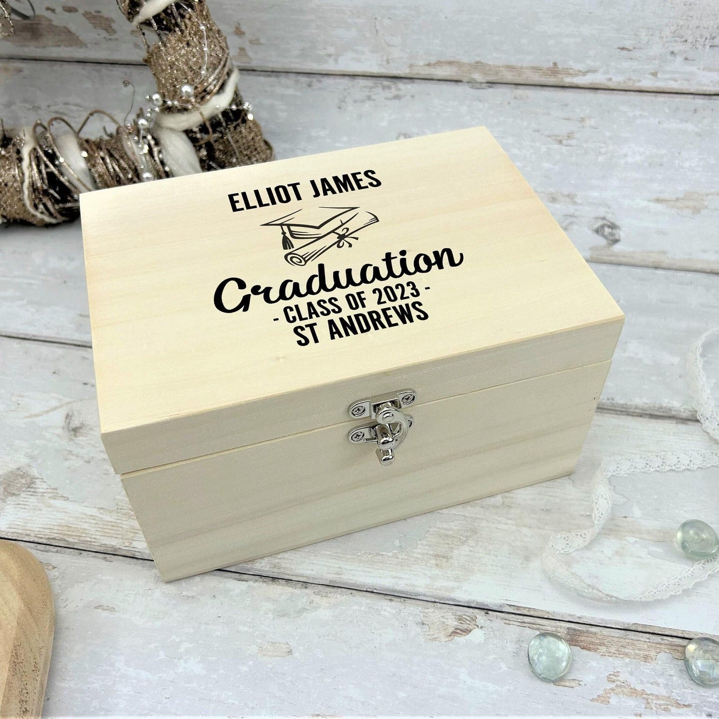 Graduation University Personalised Memory Box - Leavers Gift