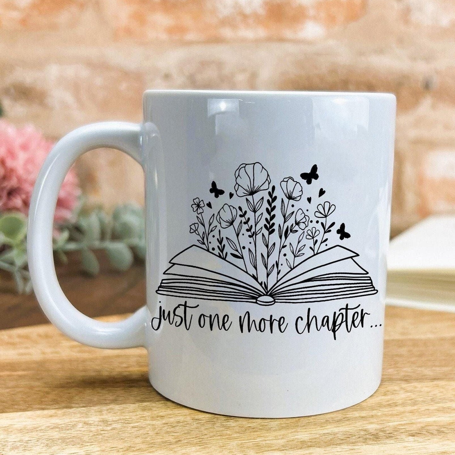 Just One More Chapter Personalised Reader's Ceramic Mug
