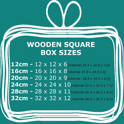 And So The Adventure Begins - Wooden Memory Keepsake Box - Personalised Gift