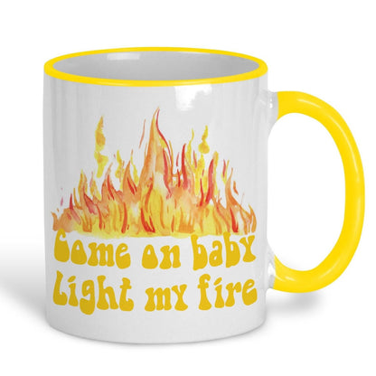 The Doors Light My Fire Music Lyrics Personalised Ceramic Mug