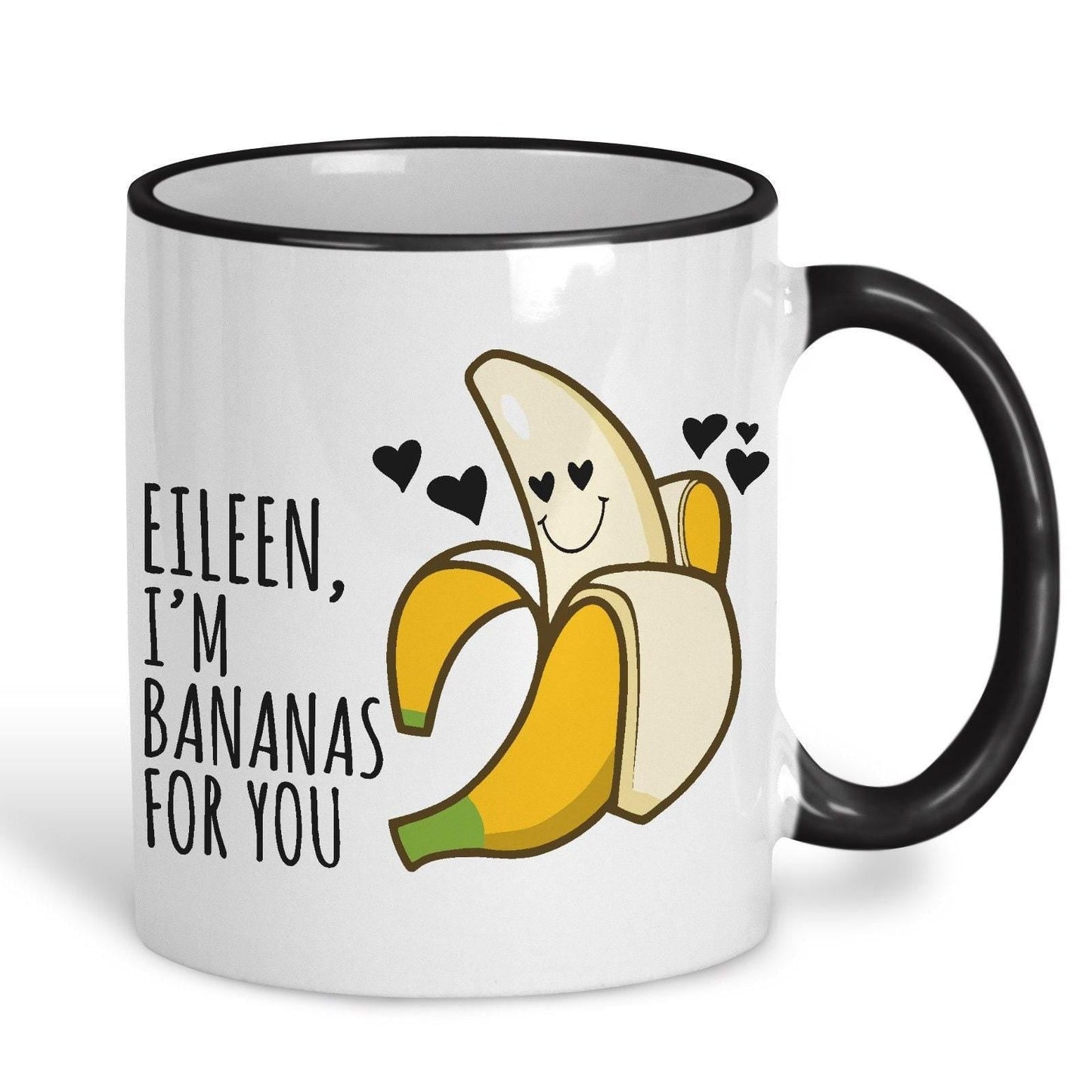 Bananas For You  Personalised Valentine's Day Ceramic Mug
