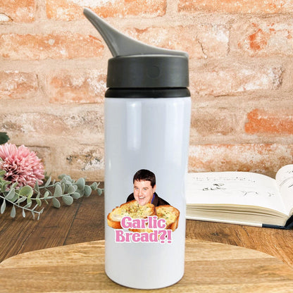 Peter Kay Garlic Bread Quote - Personalised Water Bottle
