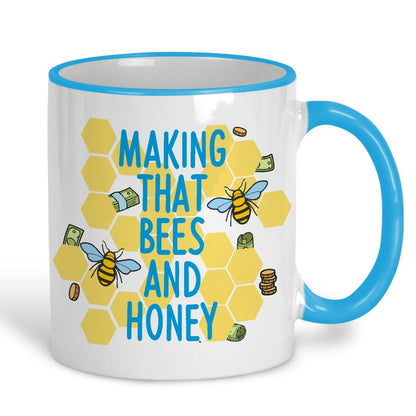 Making That Bees and Honey - Cockney Rhyming Slang Dialect - Personalised Ceramic Mug