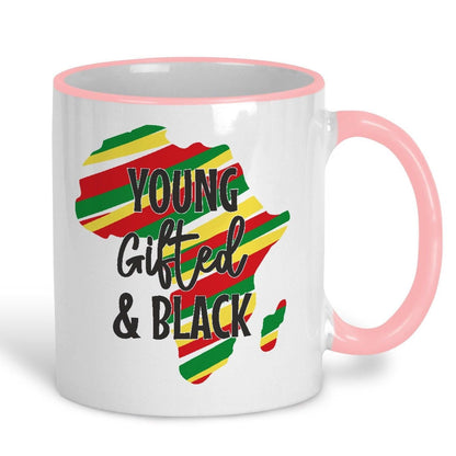 Young Gifted and Black Reggae Ska African Heritage History Personalised Mug