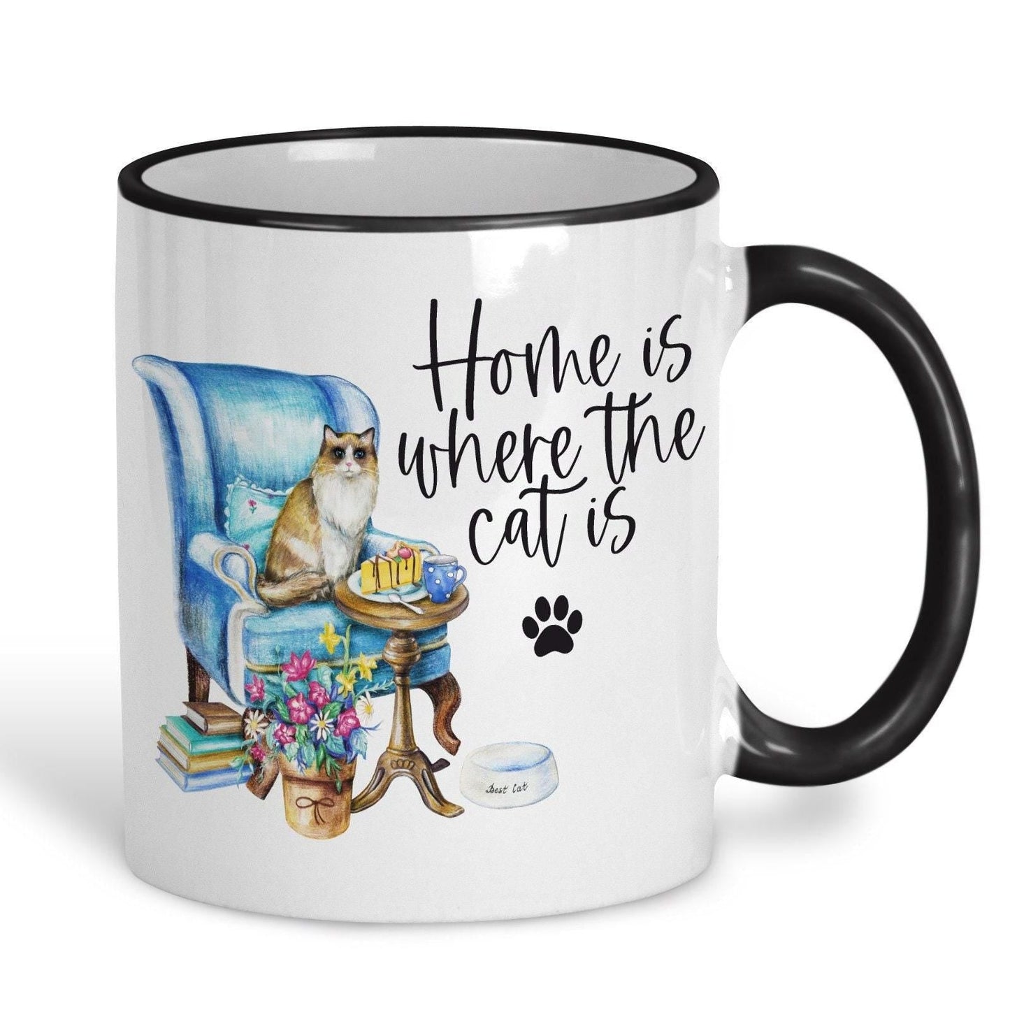 Home Is Where The Cat Is Design Mug