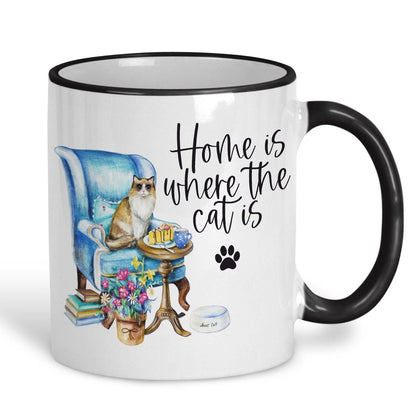 Home Is Where The Cat Is Design Mug