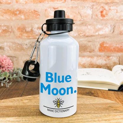Blue Moon - Manc Dictionary - Personalised Water Bottle