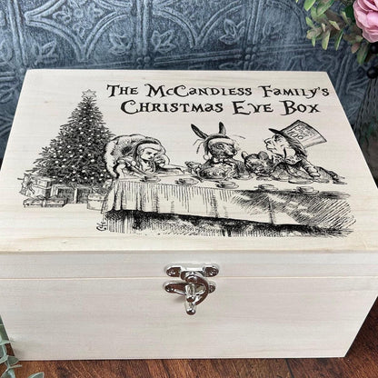Alice in Wonderland Personalised Luxury Christmas Eve Gift Box