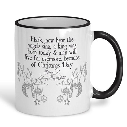 Mary's Boy Child Bony M Christmas Song Lyrics Mug