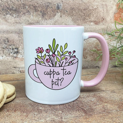 Cuppa Tea Pet? - Newcastle Geordie Dialect - Personalised Ceramic Mug