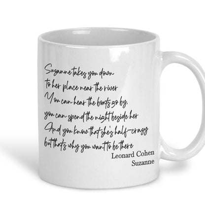 Leonard Cohen Suzanne Mug
