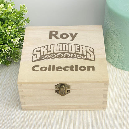 Skylanders Wooden Storage Toys Box Personalised Gift