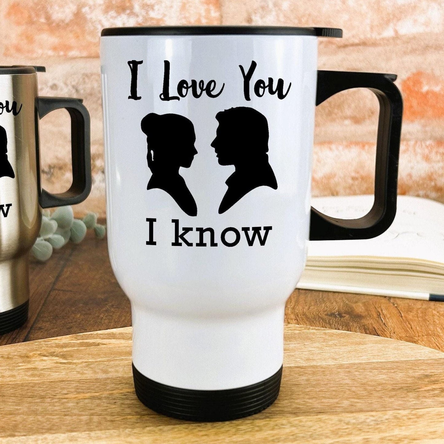 I Love You I Know Star Wars Valentine Personalised Travel Mug