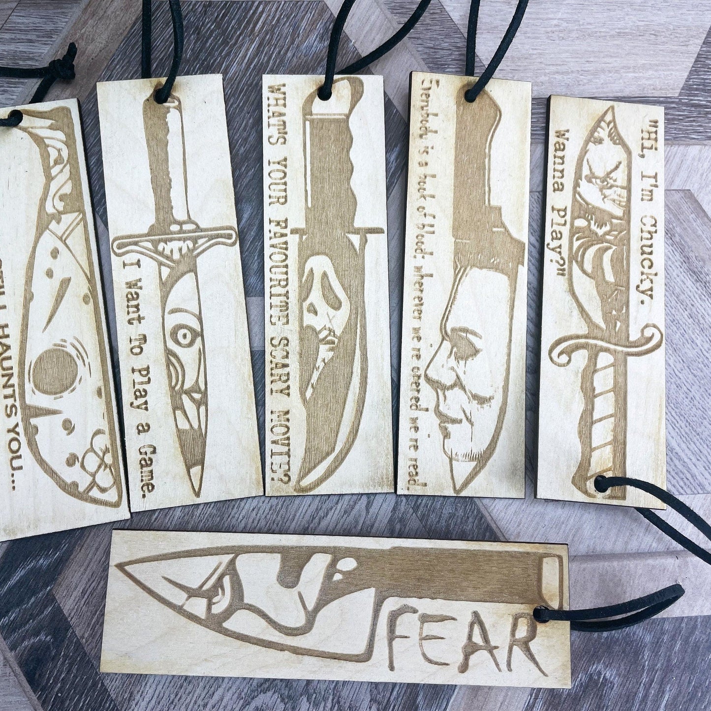 Horror Movie Bookmark Gift - Scary Film Fan-  Pick Your Favourite Character