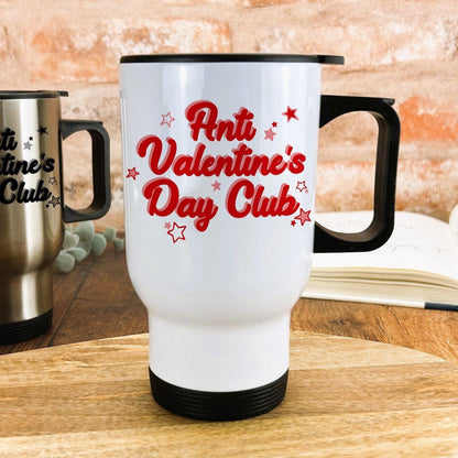Anti Valentine's Day Club Travel Mug Personalised