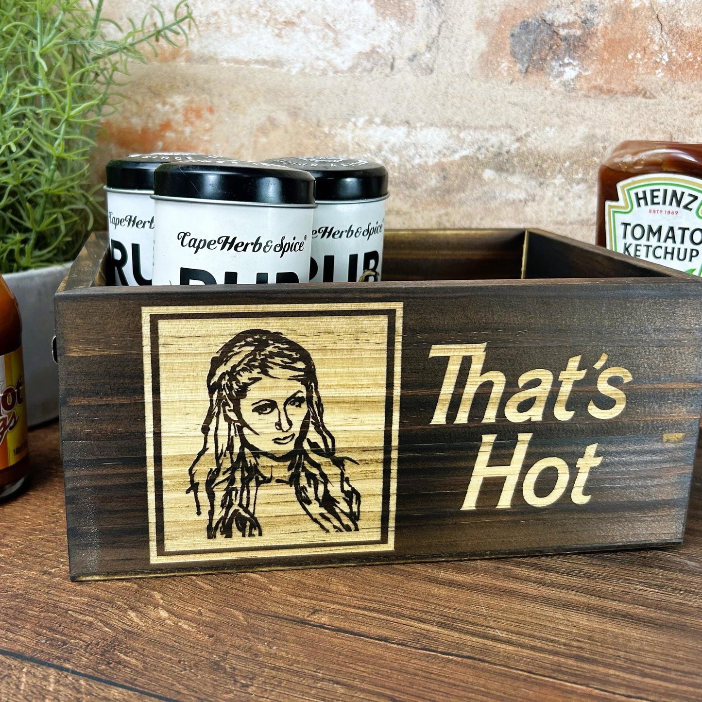 Paris Hilton "That's Hot!" Y2k Kitchen Tidy / Caddy - Funny Cooking Gift - Present Kitchen Decor Housewarming Christmas Birthday