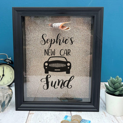 New Car Fund Savings Money Box Personalised Gift First Car Driving Test Gift