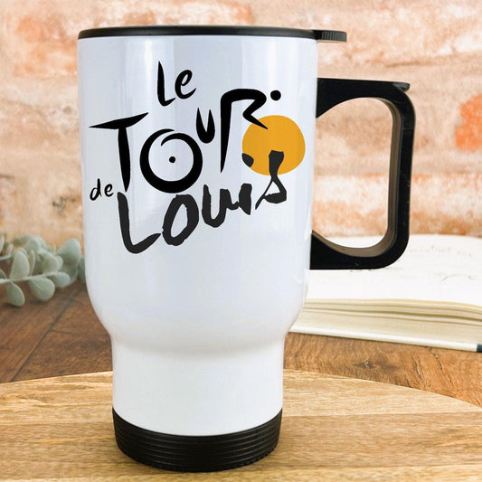 Le Tour De France Personalised Cycling Travel Mug Gift