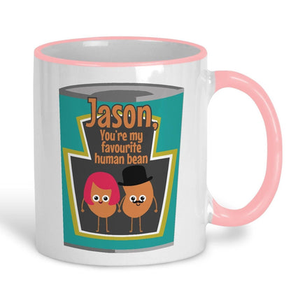 My Favourite Human Bean Baked Beans Heinz Personalised Mug Valentine's Day Boyfriend Girlfriend Gift Partner Love
