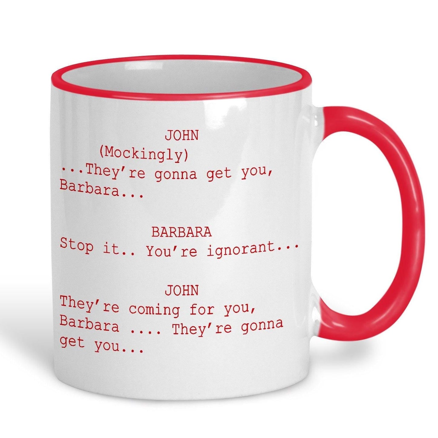 Night of the Living Dead "They're Coming for you Barbara" Zombie Horror Mug