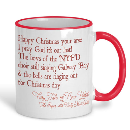 The Pogues Fairytale of New York Christmas Song Lyrics Personalised Ceramic Mug