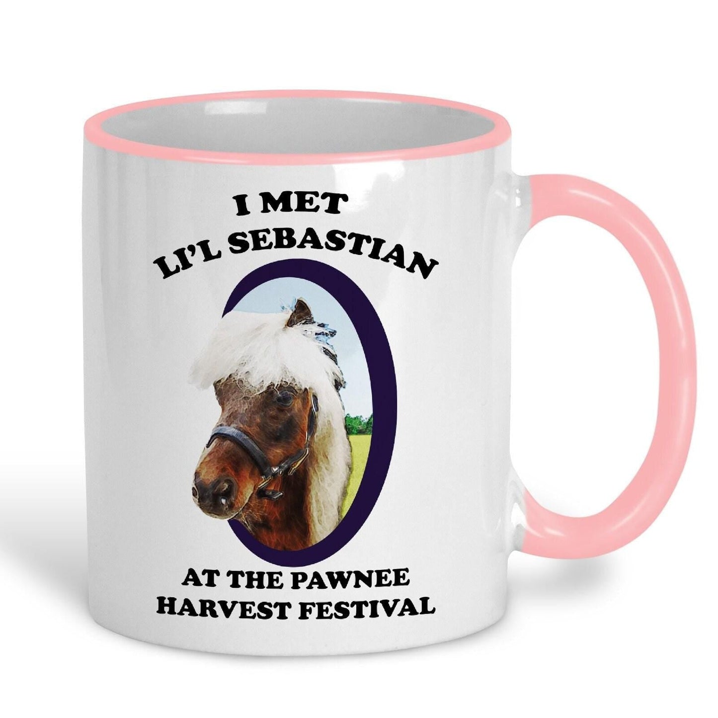 I Met Li'l Sebastian Parks and Recreation TV Show Ceramic Mug