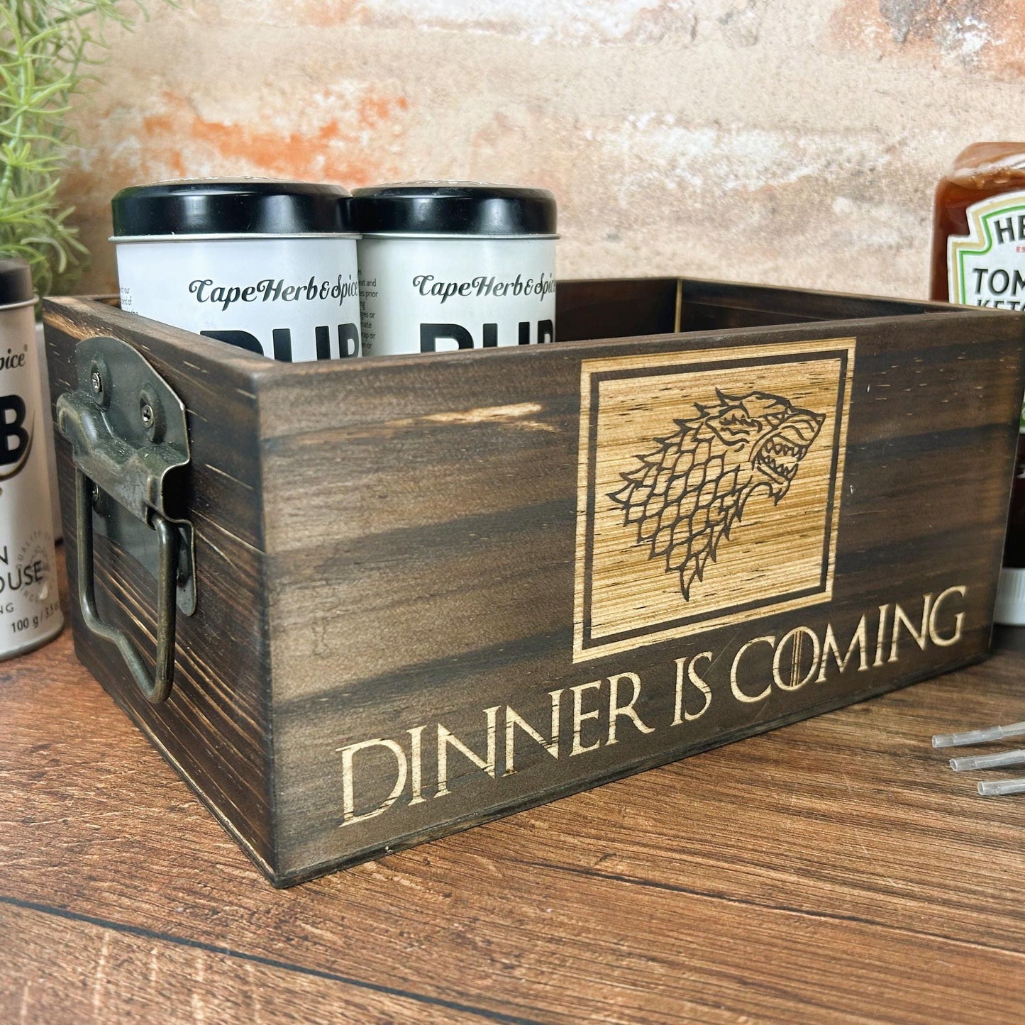 Game of Thrones Inspired Kitchen Tidy /Caddy - Funny Cooking Gift - Present Kitchen Decor Housewarming - Dinner is Coming - Christmas