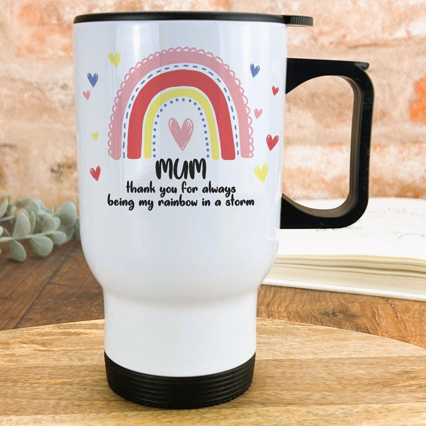 Mum My Rainbow In A Storm Travel Mug Mother's Day Personalised Gift