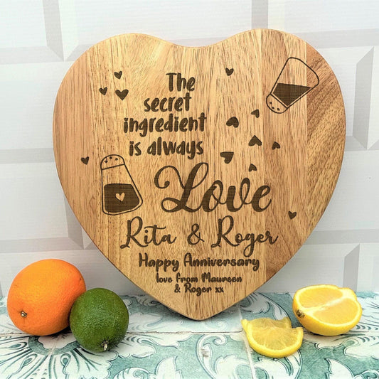 Secret Ingredient is Love - Personalised Engraved Chopping Board