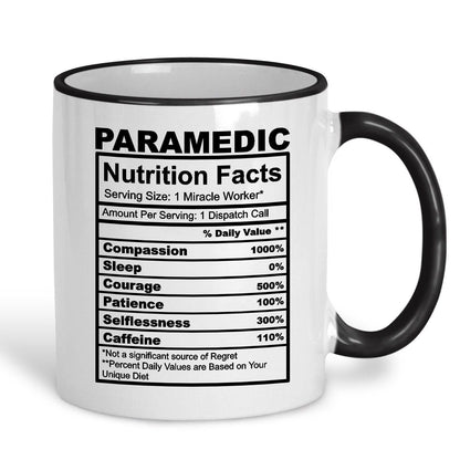 Paramedic Nutrition Facts Ceramic Mug