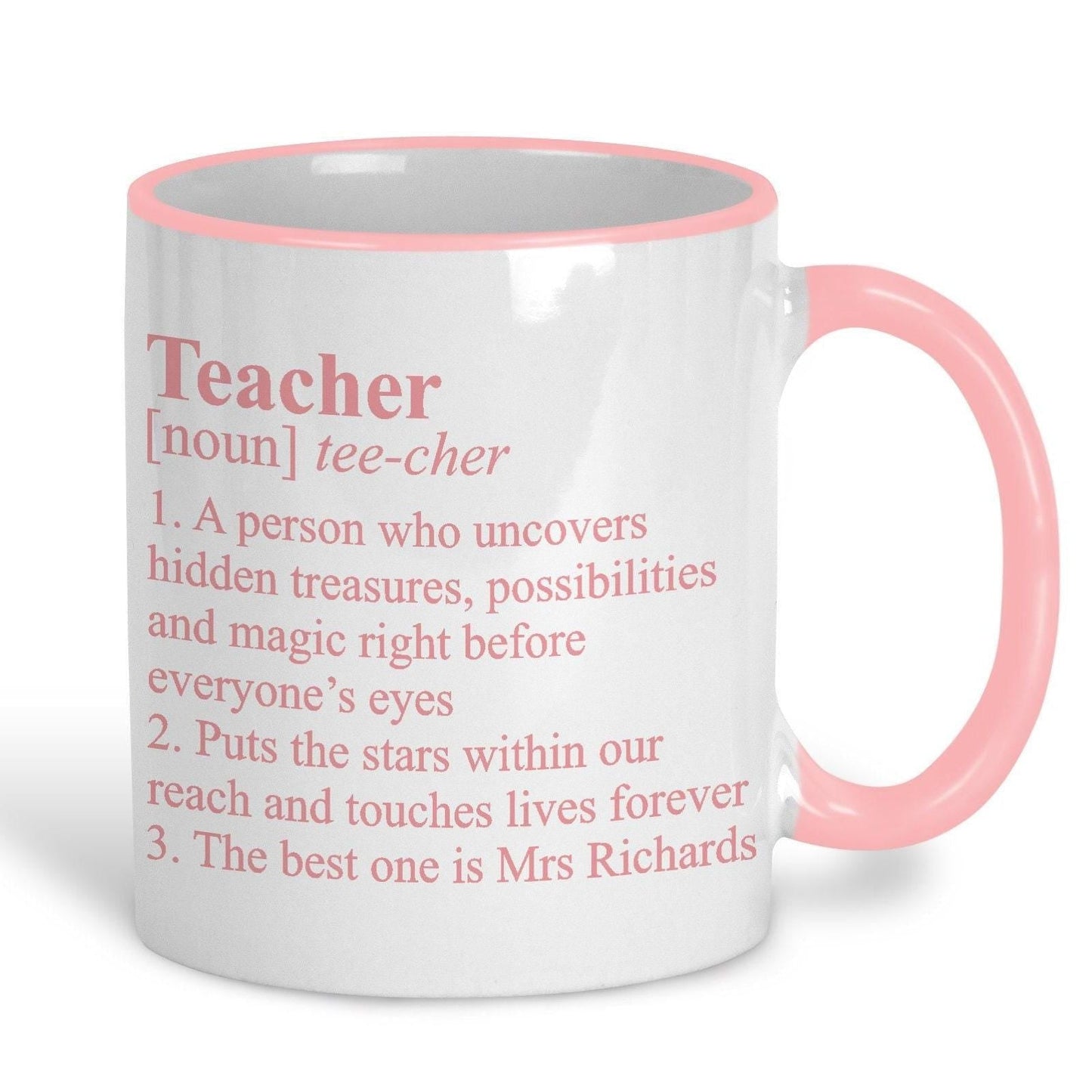 Teacher Dictionary Definition Personalised Ceramic Mug