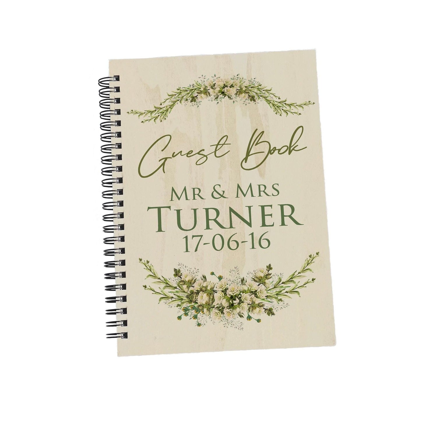 Botanical Personalised Wedding Guest Book