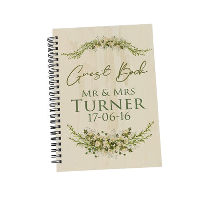 Botanical Personalised Wedding Guest Book
