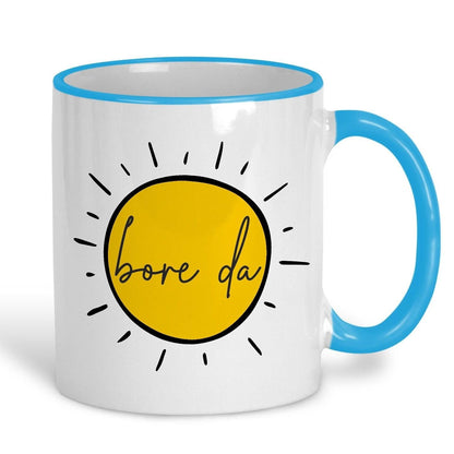 Bore Da Good Morning - Welsh Language Dialect - Personalised Ceramic Mug