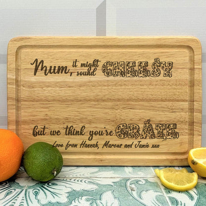 We Think You're Grate Cheese & Charcuterie Board - Personalised Mother's / Father's Day Gift