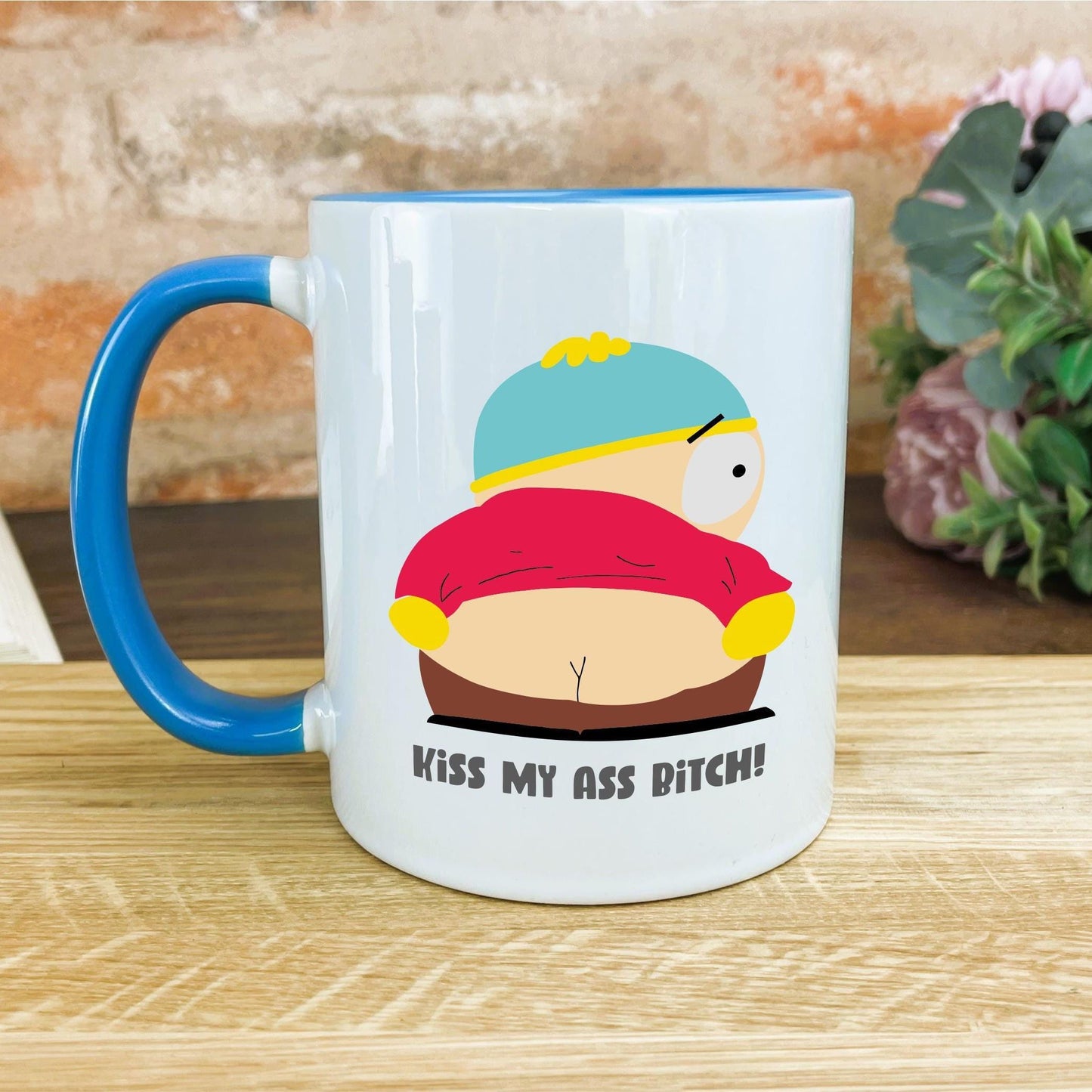 Cartman Kiss My Ass South Park Character Personalised Ceramic Gift Mug
