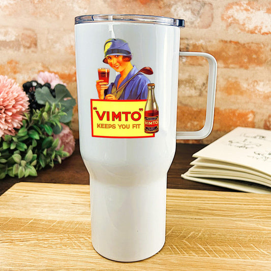 Vimto Keeps You Fit - Personalised Travel Mug