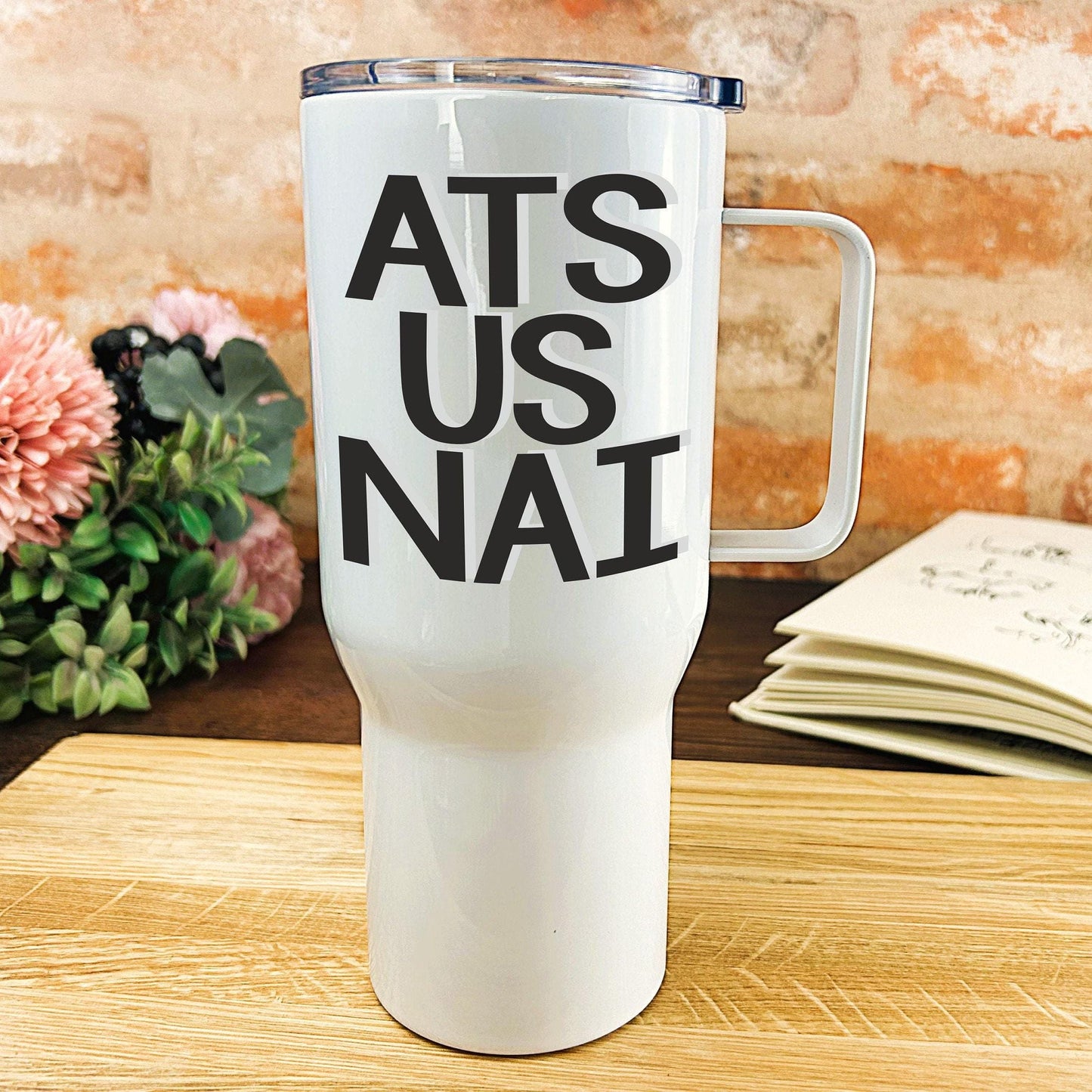 At Us Nai - Northern Ireland Dialect - Personalised Travel Mug