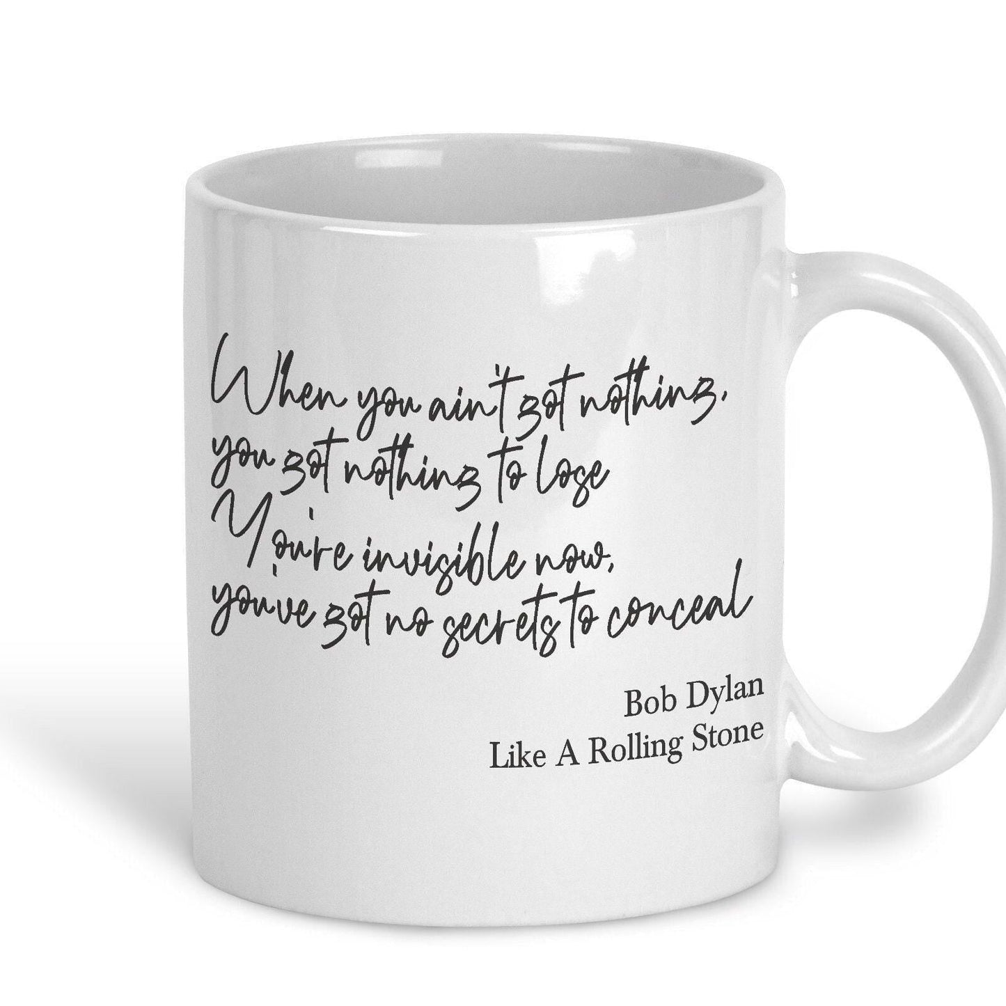 Bob Dylan Like A Rolling Stone 1965 Mug