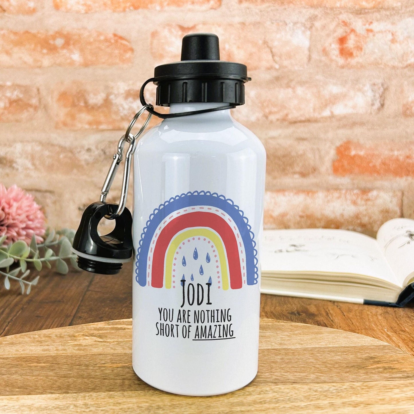 You Are Nothing Short of Amazing Water Bottle Personalised Positivity Mental Health Gift Well-Being Self Love