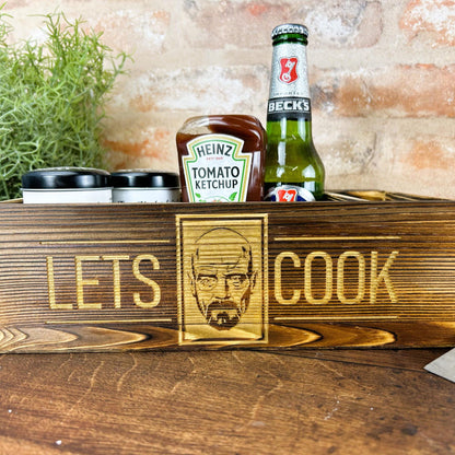 Breaking Bad Let's Cook Kitchen Tidy / Caddy - Funny Cooking Gift - Present Kitchen Decor Housewarming - Walter White Heisenberg