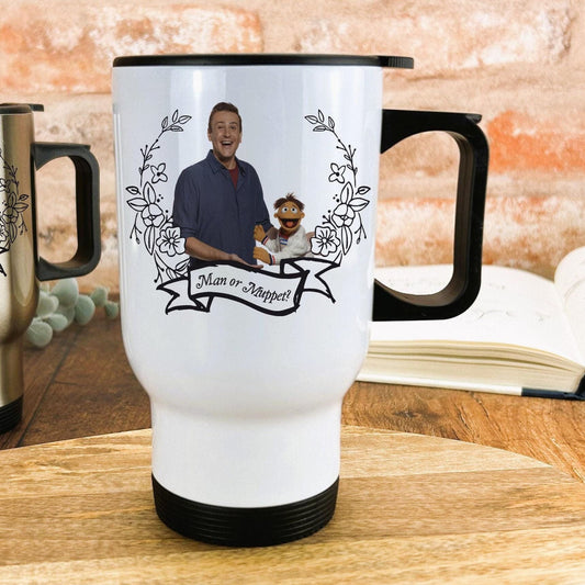 Man Or Muppet The Muppets Jason Segel Song Travel Mug Personalised Gift