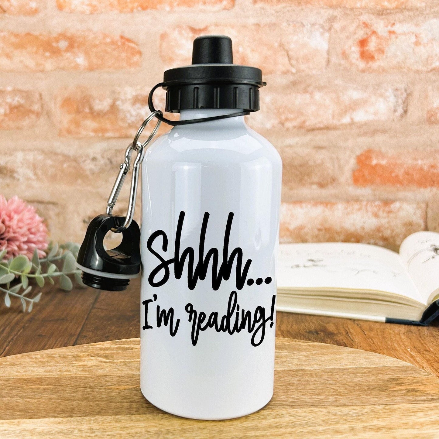 Shhh... I'm Reading Water Bottle Reader Gift
