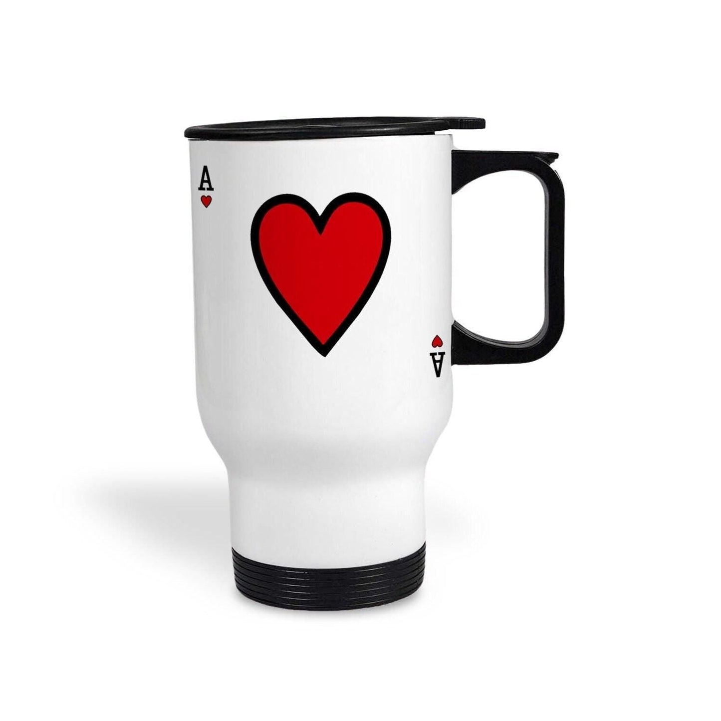Ace of Hearts Playing Card Design Personalised Travel Mug